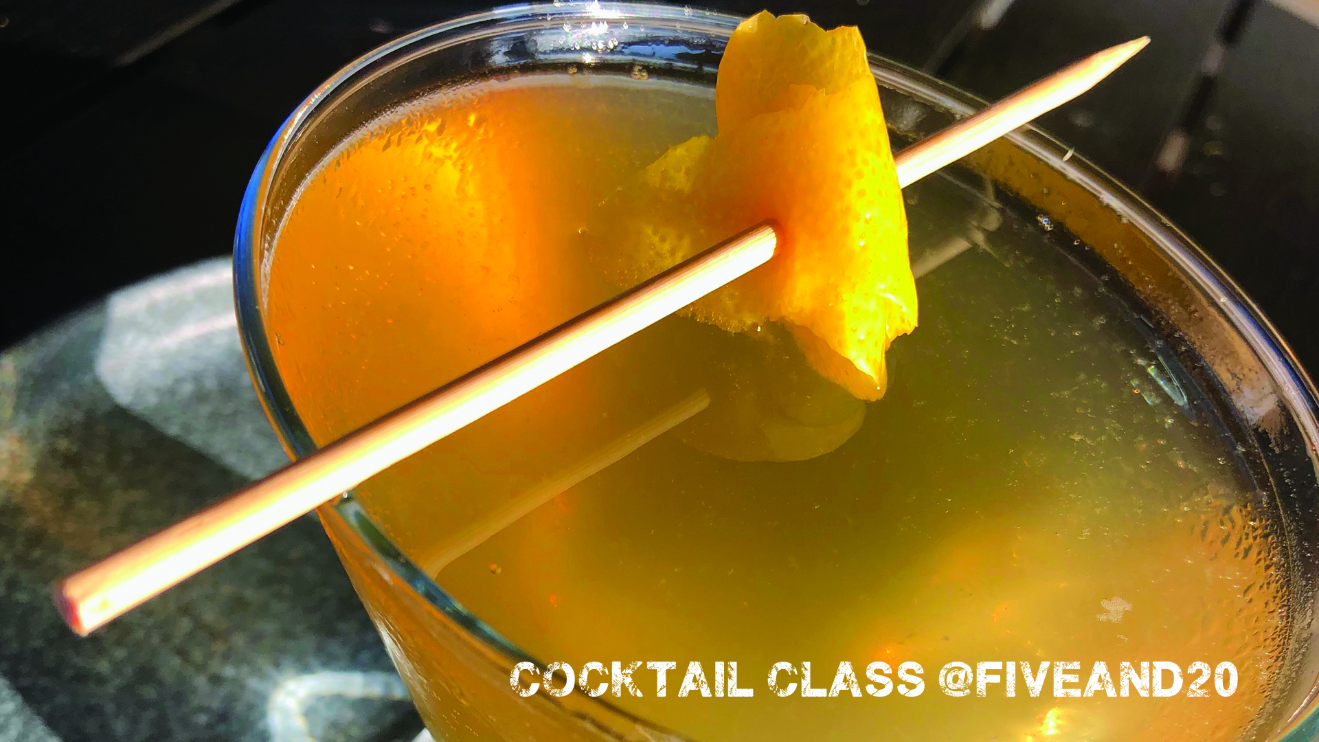 Outdoor Cocktail Class
