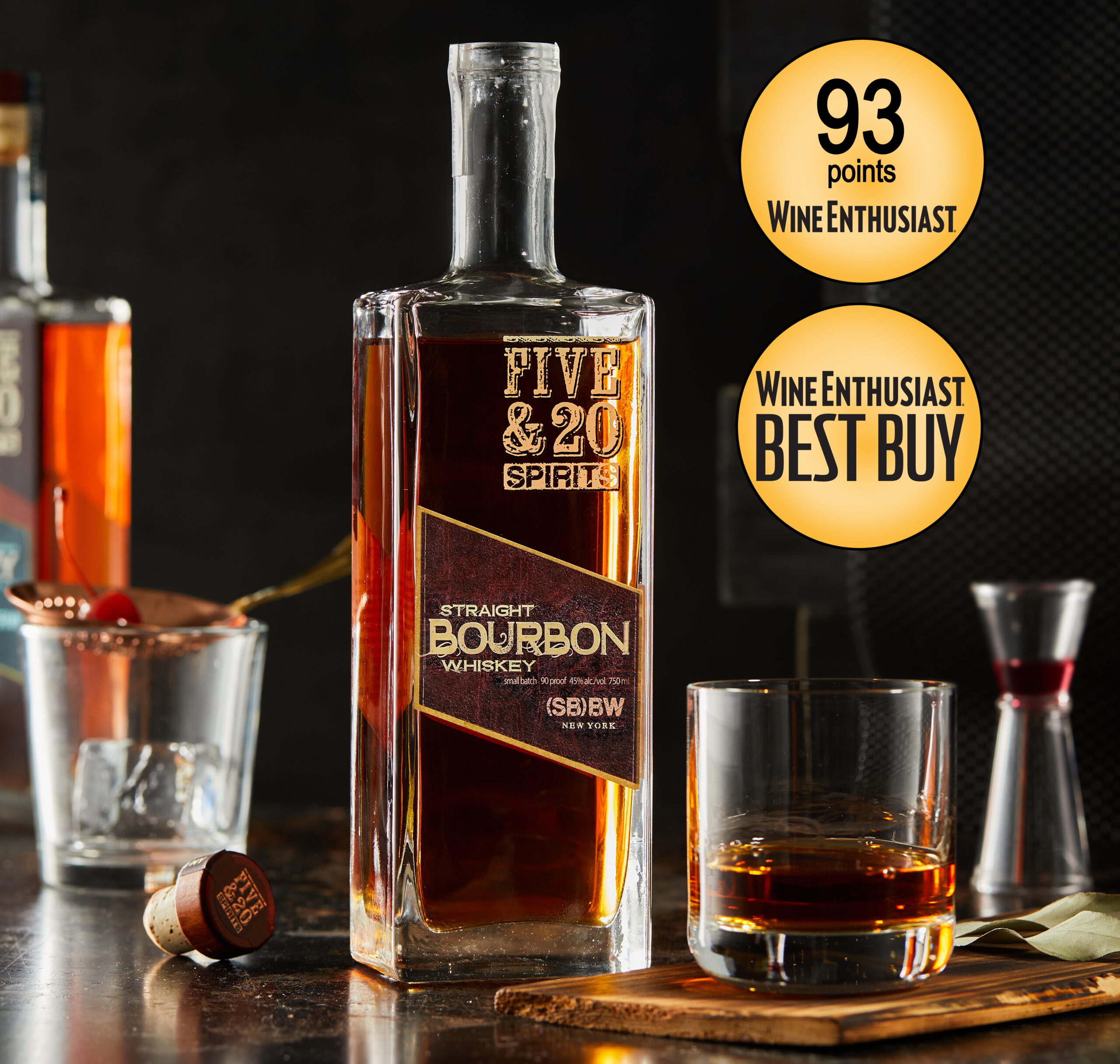 Five & 20 Straight Bourbon Receives 93 pts and Best Buy Rating 